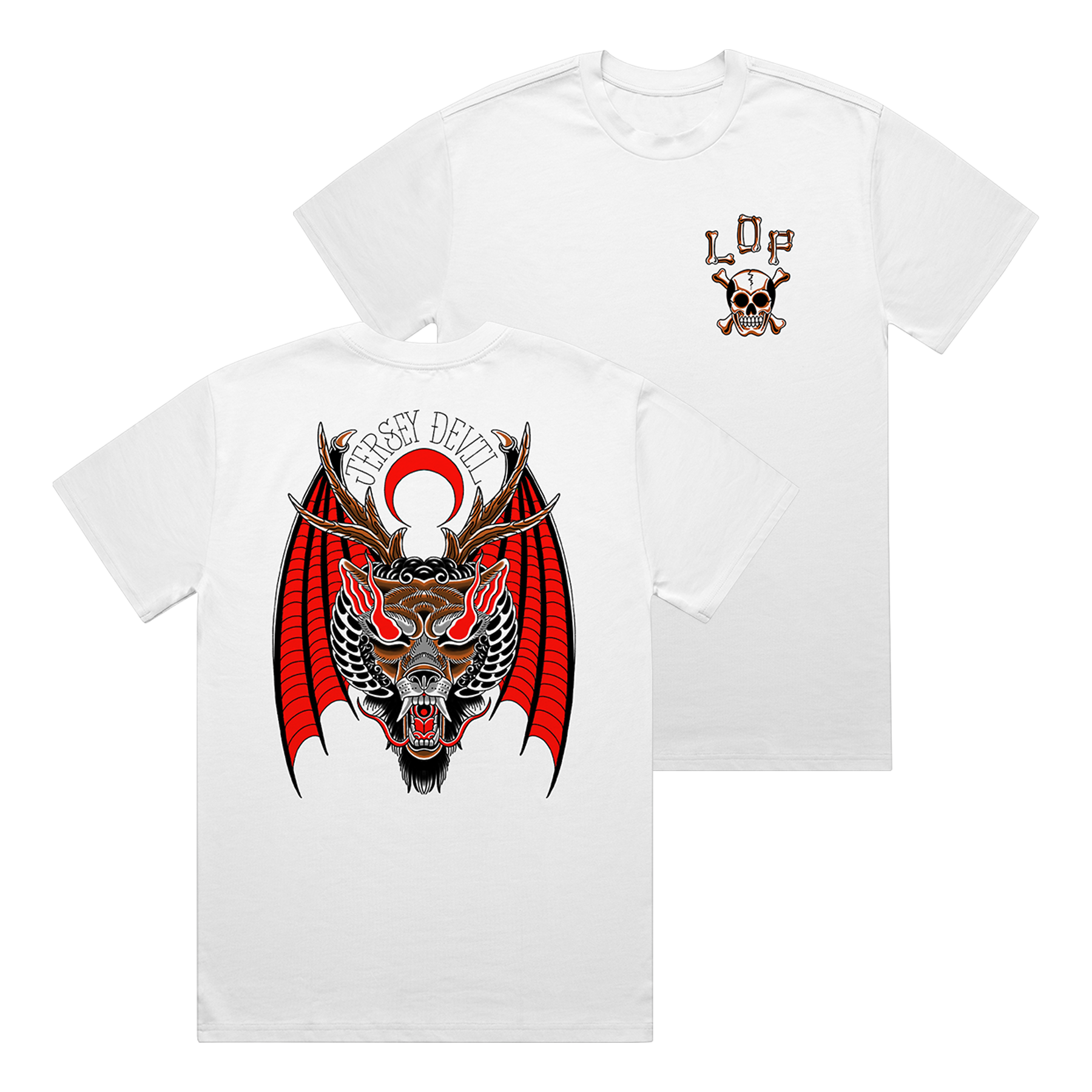 Cryptid Collection Jersey Devil Tee Lights Out